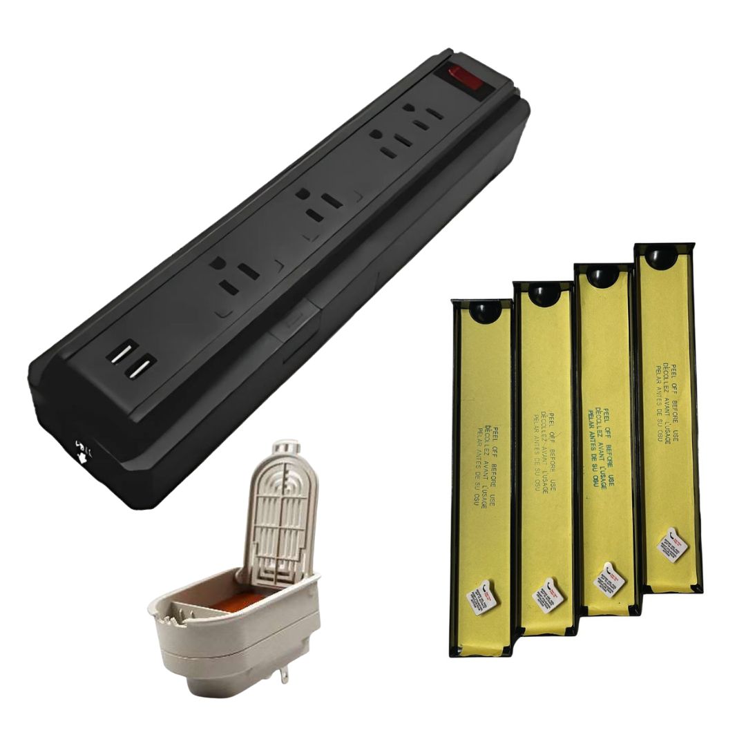 BUNDLE - Bed Bug Trap Surge Power Bar, CO2 Generator, Glue Trays and Attractant refill